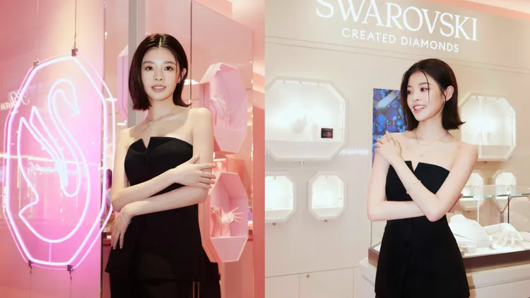 詹子萱配戴Galaxy鍊墜、耳釘。品牌提供