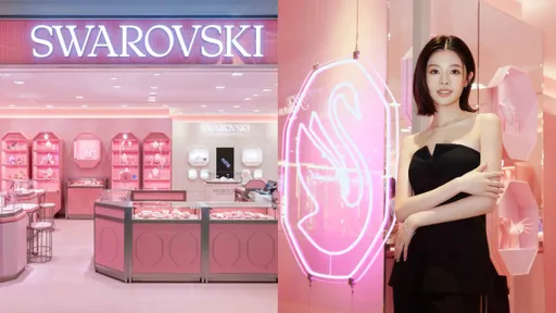 SWAROVSKI夢幻形象店進駐台中 詹子萱搶戴新作曬迷人鎖骨