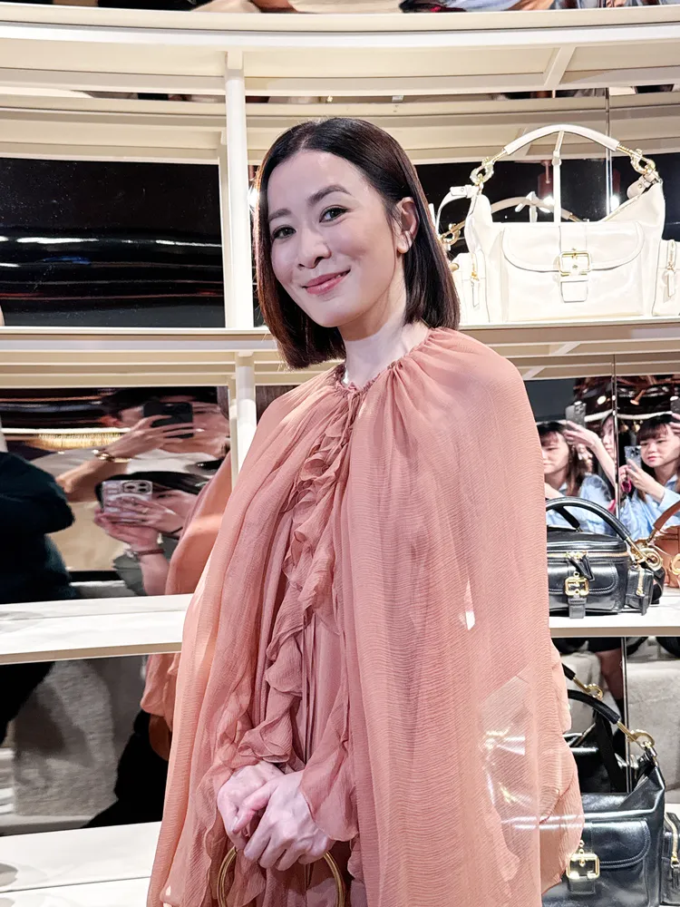 佘詩曼出席Chloé香港快閃店。劉旻君攝