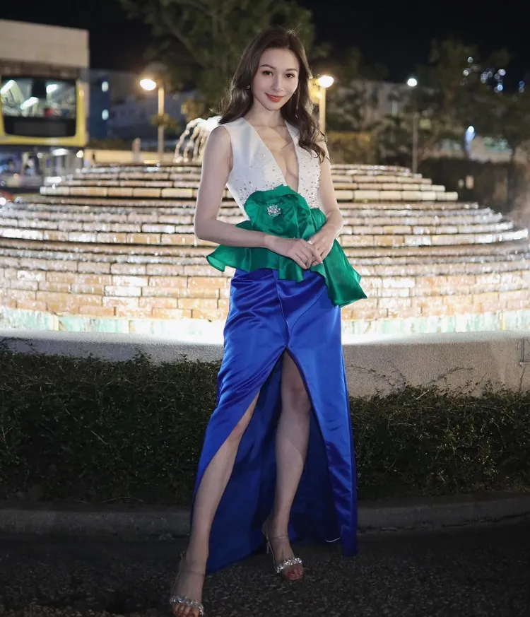 林鈺洧2022年加冕港姐冠軍後，演藝成績平平。翻攝denicelams IG