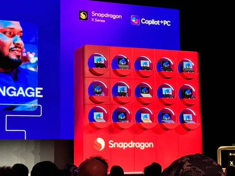高通展示搭載Snapdragon X Elite系列AI PC夥伴。趙筱文攝影。