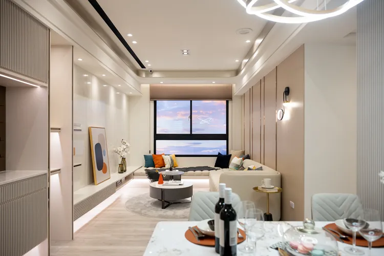 遠雄山禾以42坪旗艦3房為主力，打造寬闊雙廳格局。