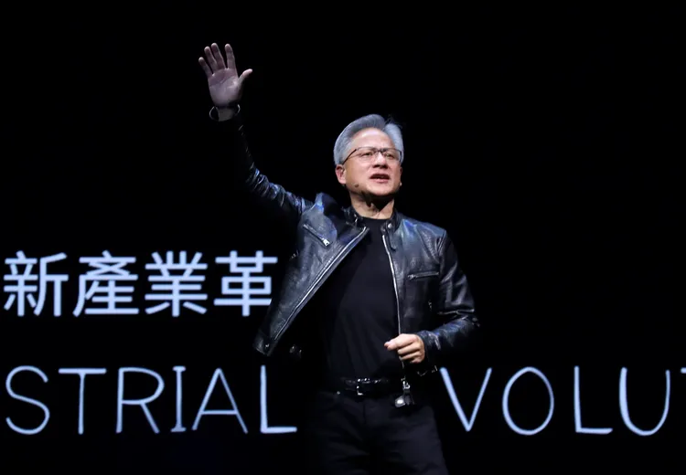 黃仁勳創辦的輝達推動新產業革命。美聯社