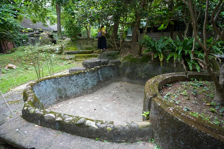 殷海光專門設計給女兒玩水嬉戲的戲水池。田欣雲攝