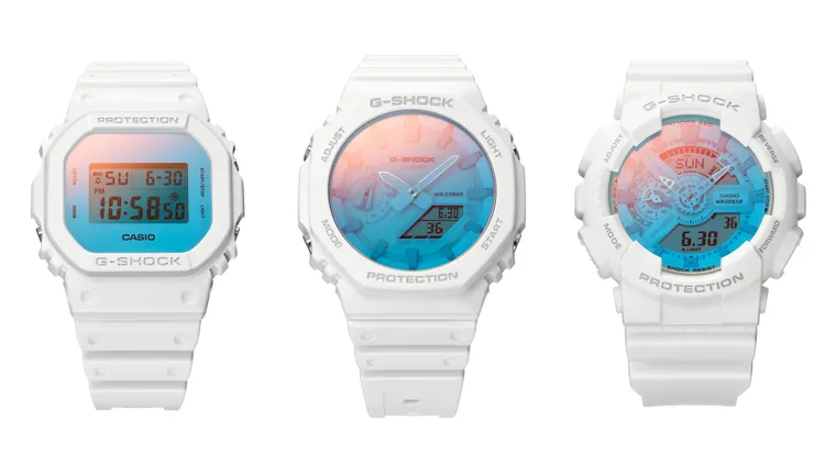 DW-5600TL-7（左起）3600元、GA-2100TL-7A 4000元、GA-110TL-7A 4600元。品牌提供