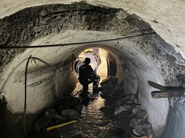 廖男經常在住家附近大排水溝活動。民眾提供