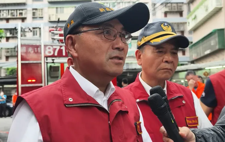 市長侯友宜到場。消防局提供