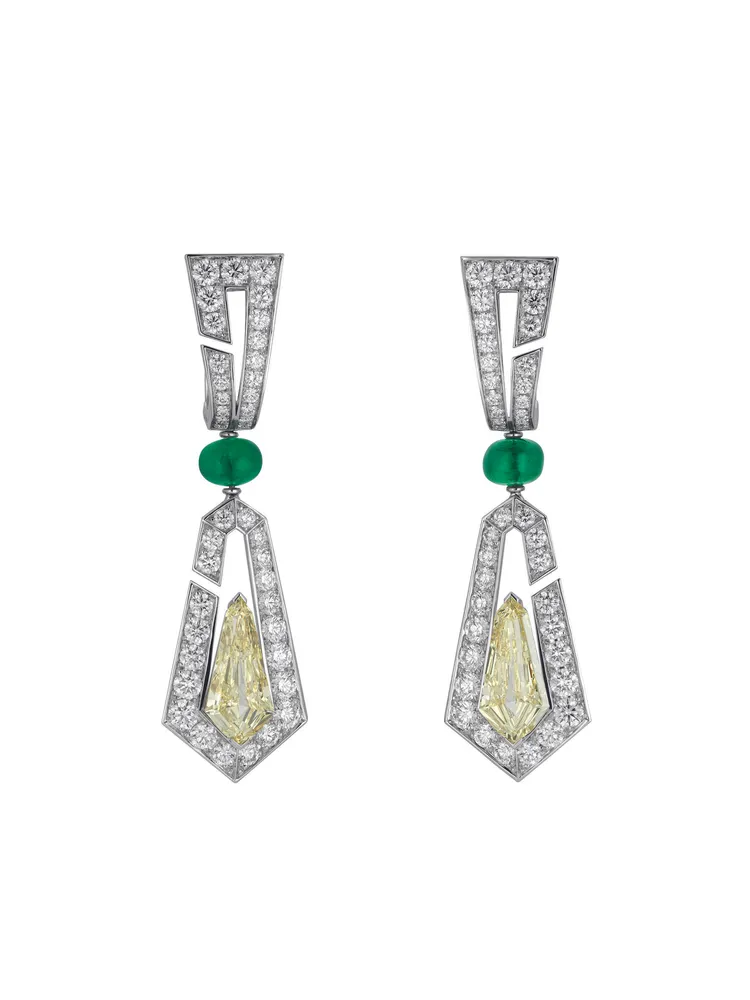 LABIRINTI GUCCI耳環同樣展現幾何之美。品牌提供