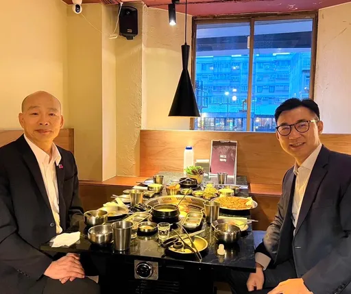 韩国瑜庆生同框江启臣 餐厅店名成亮点 网称上天已注定