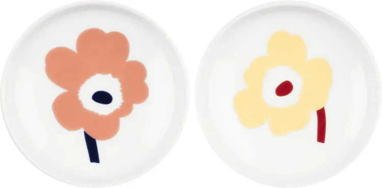 亞洲獨家販售Marimekko Unikko圖案醬料碟組，1490元。品牌提供