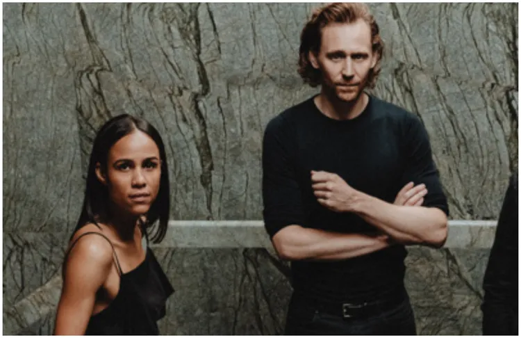 湯姆希德斯頓（後）據說與未婚妻柔伊也來觀賞泰勒絲演唱會。