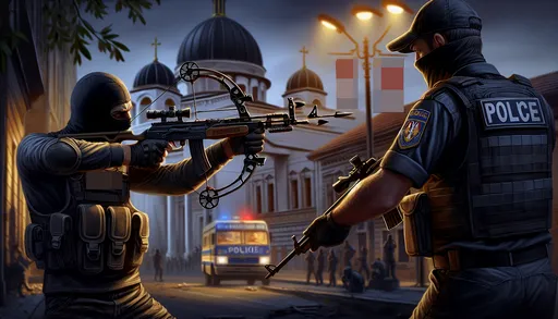 警員遭十字弓穿脖!塞爾維亞男子恐攻以色列大使館 員警負傷擊斃歹徒