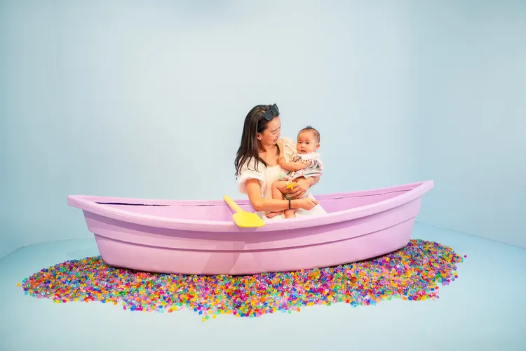 現場配置柔光燈，可輕鬆拍出美照。田欣雲攝