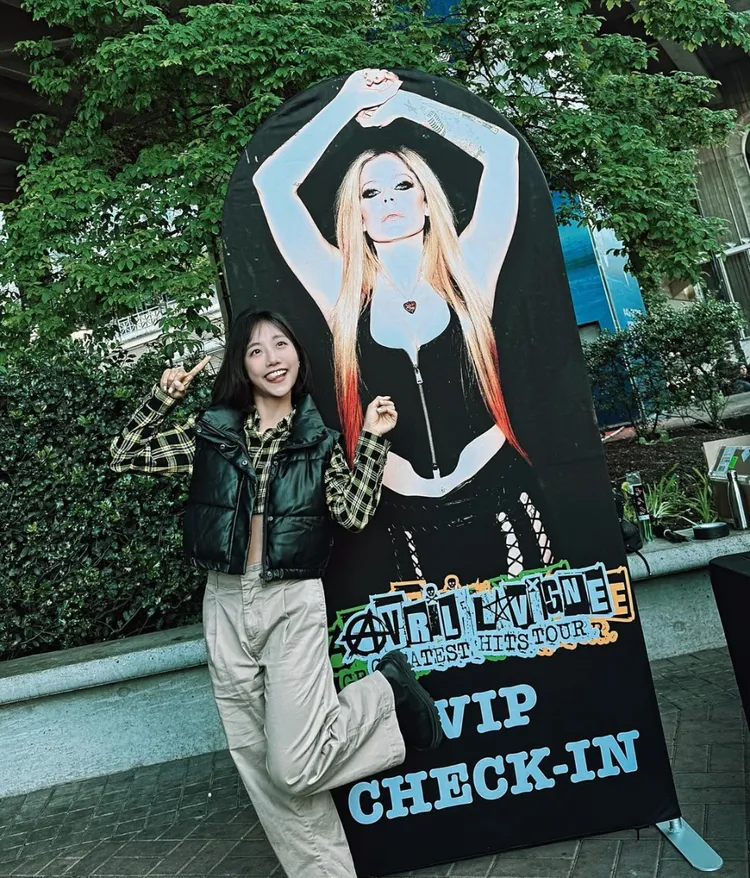 蔡佩軒朝聖艾薇兒演唱會。可瑞思國際娛樂提供