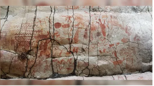冰河時期人類岩壁留訊號 10公里神秘圖像等待揭密
