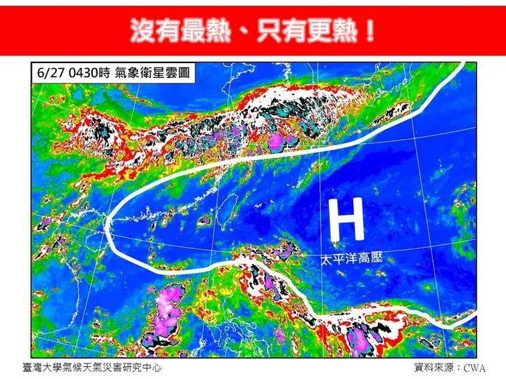 林老師表示,沒有最熱、只有更熱。翻攝林老師氣象站