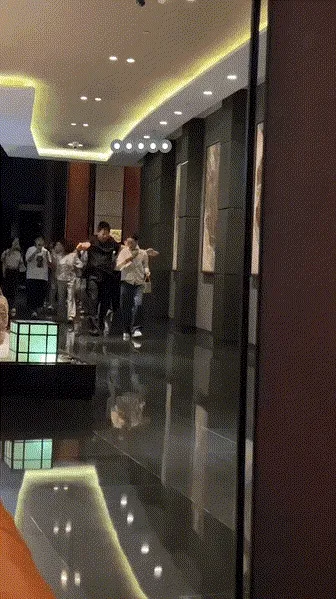 那英跌倒。翻攝老鬼的瓜田微博