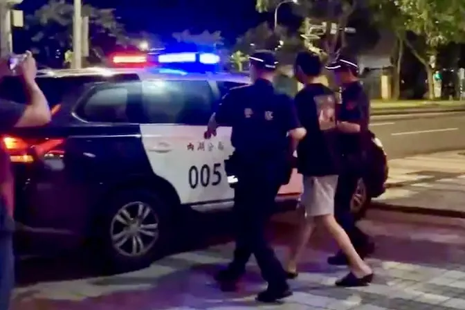 王柏傑涉嫌酒駕遭內湖警分局依公共危險罪嫌移送士林地檢。內湖警分局提供