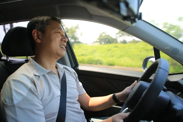 封先生表示這一次下訂LUXGEN n⁷全由自己決定，老婆是在他下訂之後才被告知。林浩昇攝