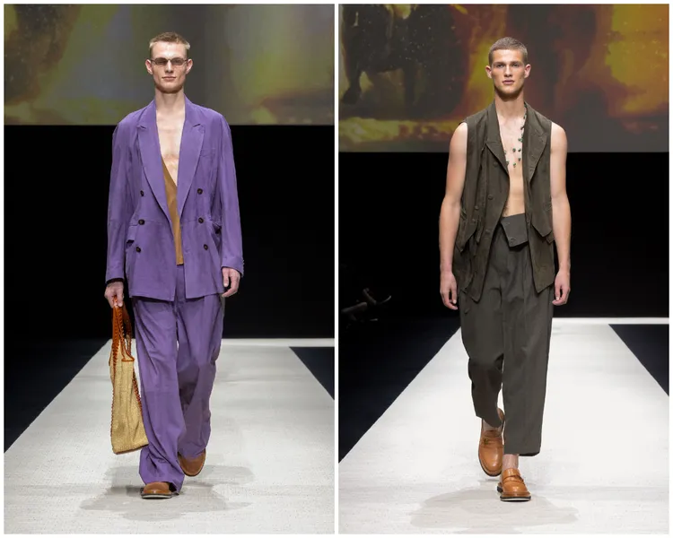 Emporio Armani 2025春夏男裝。品牌提供