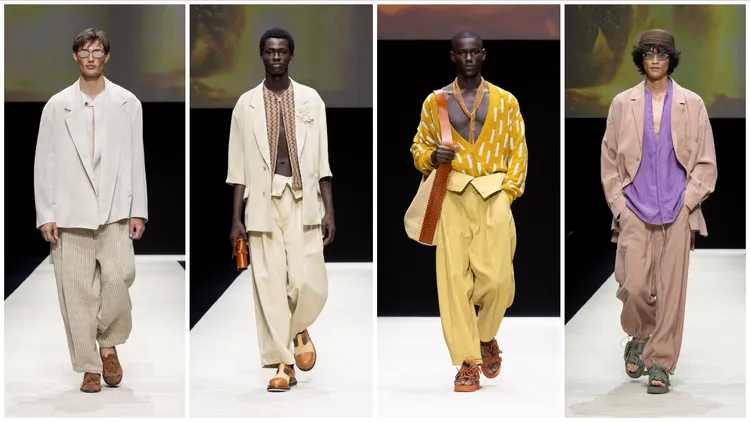 Emporio Armani 2025春夏男裝。品牌提供