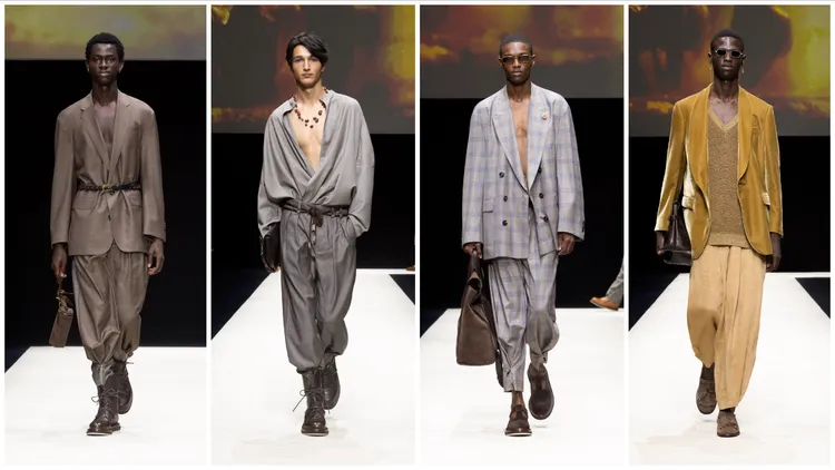 Emporio Armani 2025春夏男裝。品牌提供