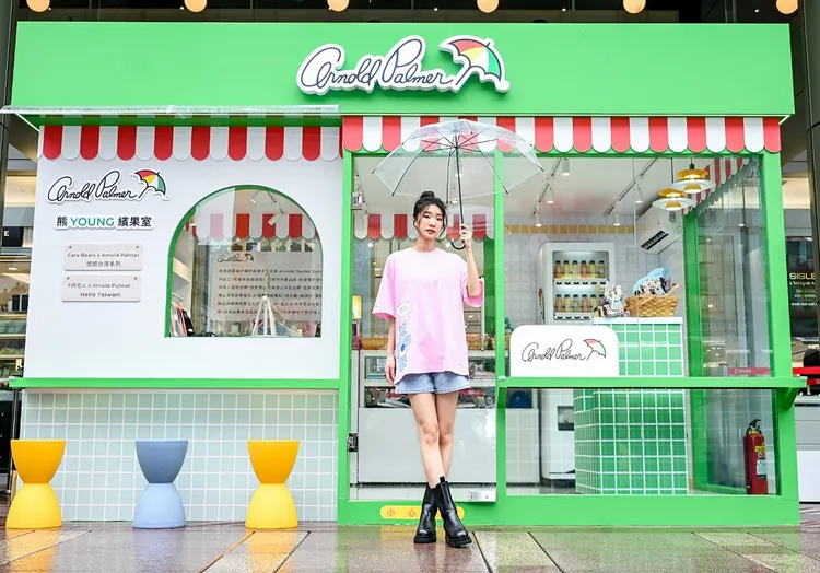 陳華替Arnold Palmer快閃店站台。品牌提供