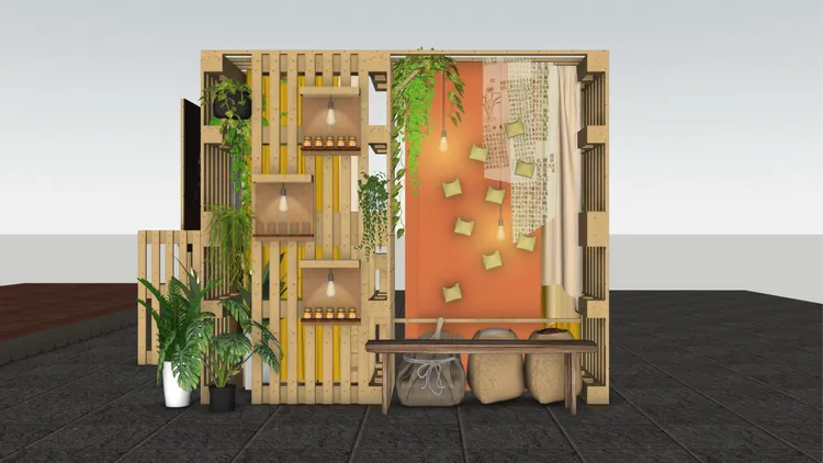 白蘭氏於《本草派對》現場，精心規劃創意調飲，並安排「虎頭包」手作活動。業者提供