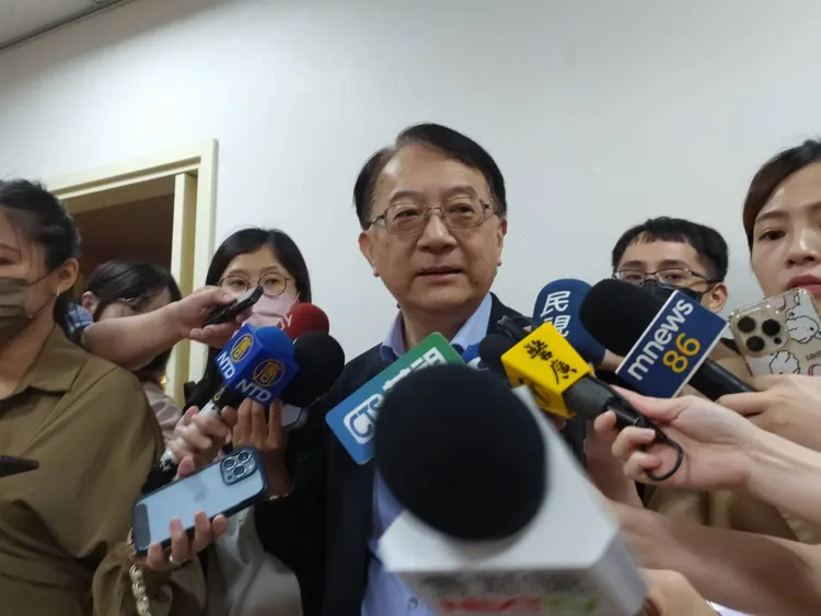 台電今天下午召開股東會，台電發言人蔡志孟受訪。許麗珍攝