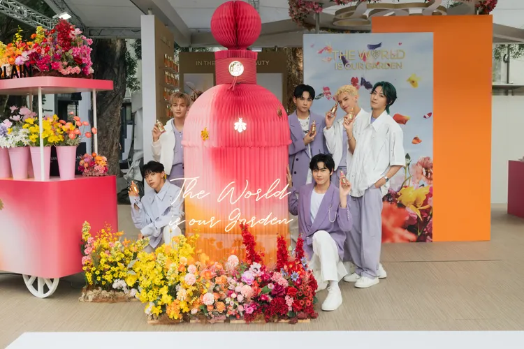 人氣男團Ozone再度擔任嬌蘭蜜蜂保育大使。品牌提供