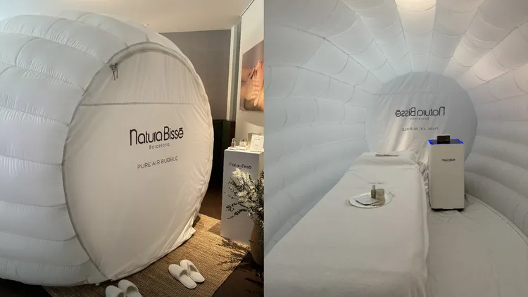 Natura Bissé第二代Pure Air Bubble 6月來到台灣，並與台北寒居酒店、高雄洲際酒店推出住房按摩專案。張家玲攝