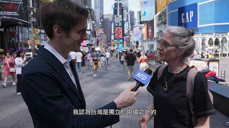 外國民眾分享對台灣主權的看法。翻攝自郝毅博YouTube