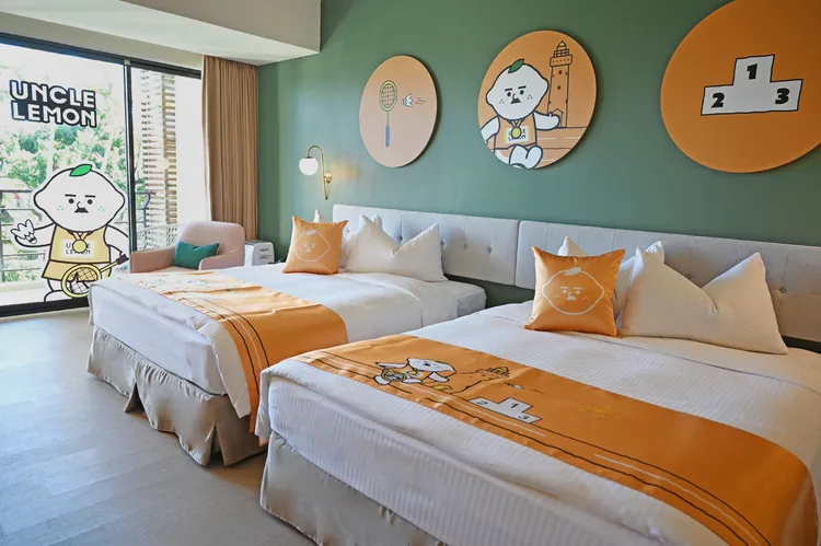 「檸檬大叔」主題房。墾丁凱撒提供
