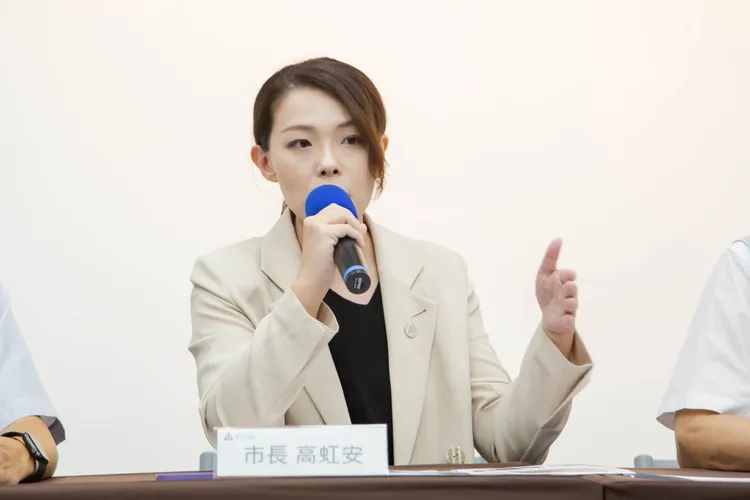 高虹安說明。新竹市府提供