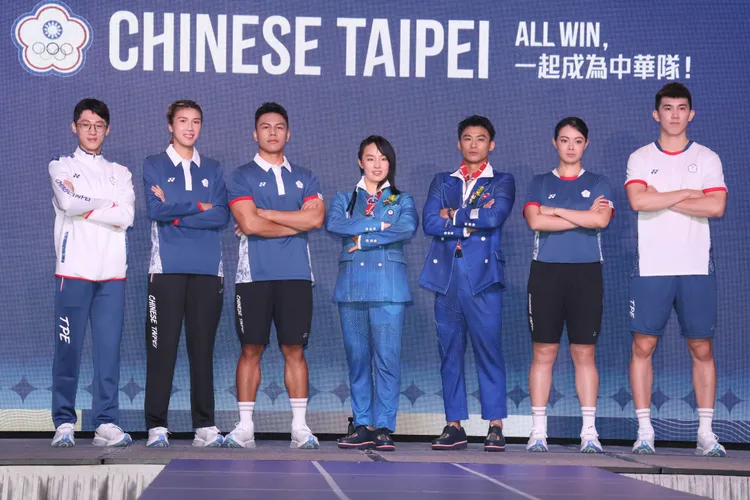 中華隊今發表奧運團服。  莊宗達攝