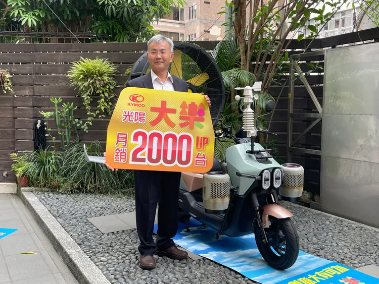 光陽行銷室方隆慶課長表示，光陽大樂不只在五月拿下了首勝，更領頭擴大了多功能車的市場需求來到總市場3,483台。林浩昇攝