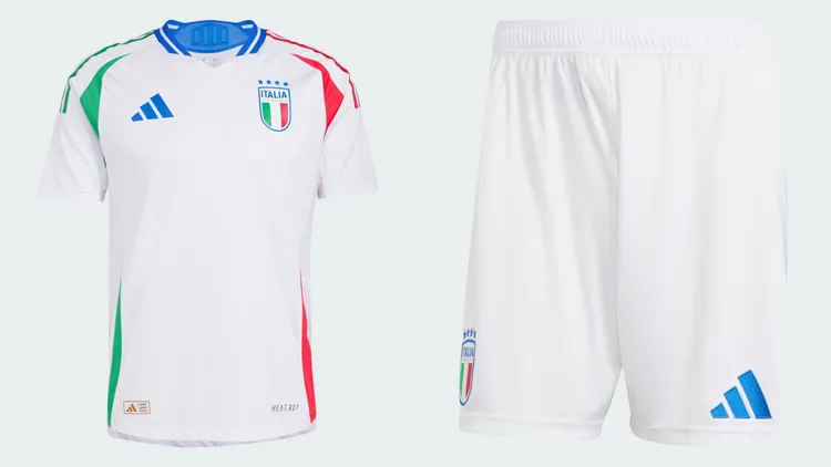 義大利國家隊主場球員版球衣4590元、義大利國家隊主場球褲1490元。品牌提供