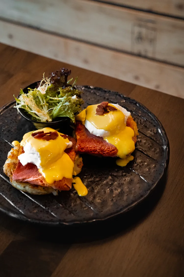 BOE Cuisine 火腿班尼提克蛋 Classic Ham Eggs Benedict。業者提供