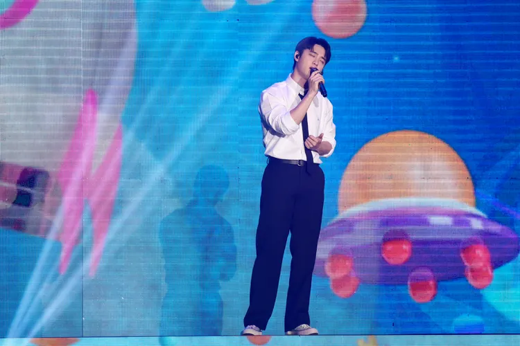 D.O.深情獻唱。彭欣偉攝