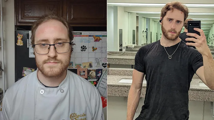 男子分手後花費1年運動改變自己。翻攝自reddit