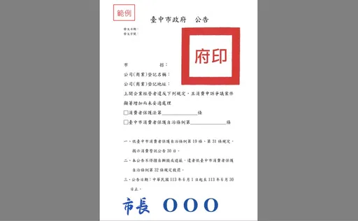 台中將在問題店家門口張貼「消費警訊」 豐原這美妝店恐成首例