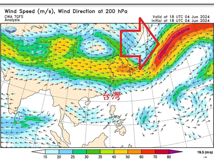 鄭明典解釋何謂噴射氣流。翻攝鄭明典臉書