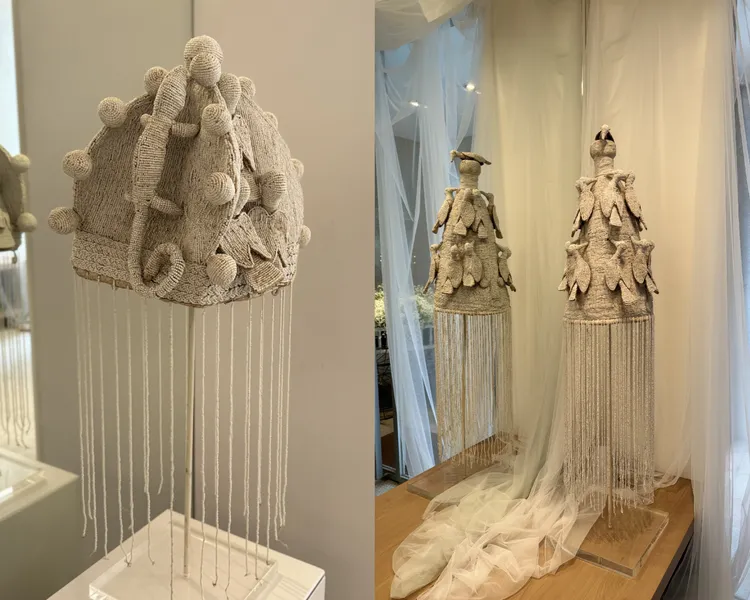 來自非洲的婚禮用頭飾。張家玲攝