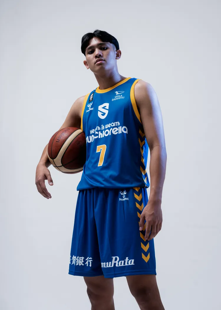 游艾喆在滋賀穿7號球衣。  展逸提供