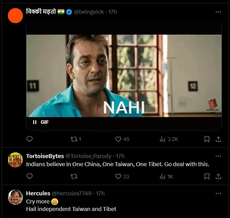 網友在X貼文下方留言。X