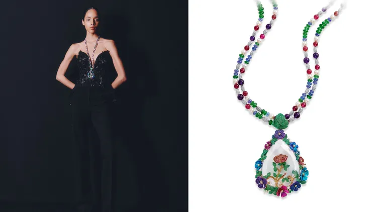 蕭邦Red Carpet系列Haute Joaillerie作品。品牌提供
