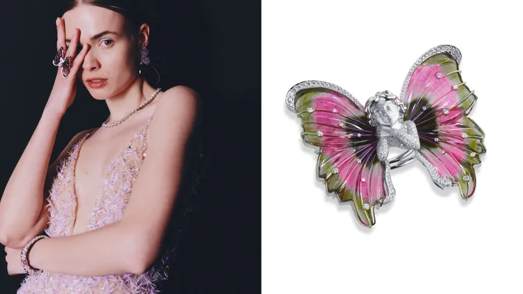 蕭邦Red Carpet系列Haute Joaillerie作品。品牌提供