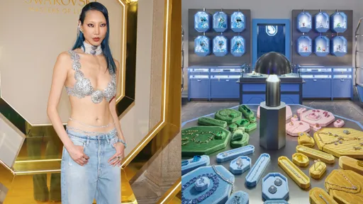 SWAROVSKI巡迴展米蘭登場　韓裔超模辣套水鑽貝殼裝來欣賞