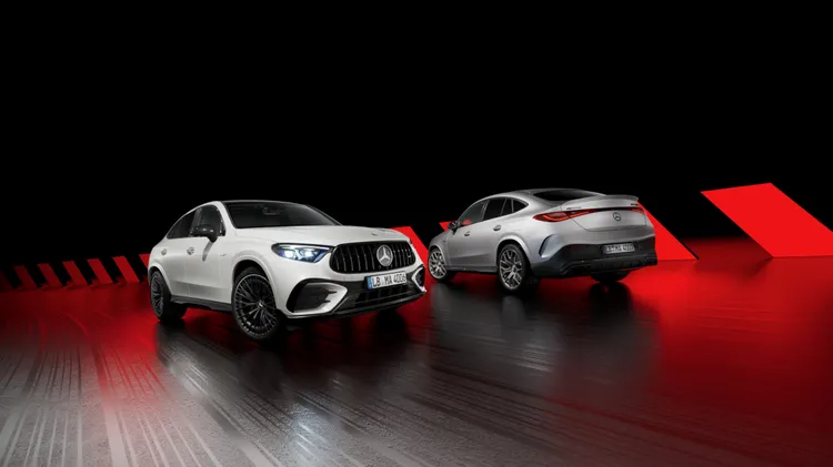 全新Mercedes-AMG GLC 43 4MATIC同步推出雙車型，包含SUV運動休旅與Coupé性能跑旅。原廠照片