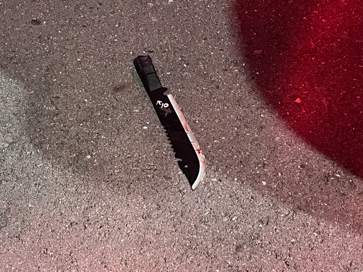 陳嫌砍殺邱男的凶刀。民眾提供